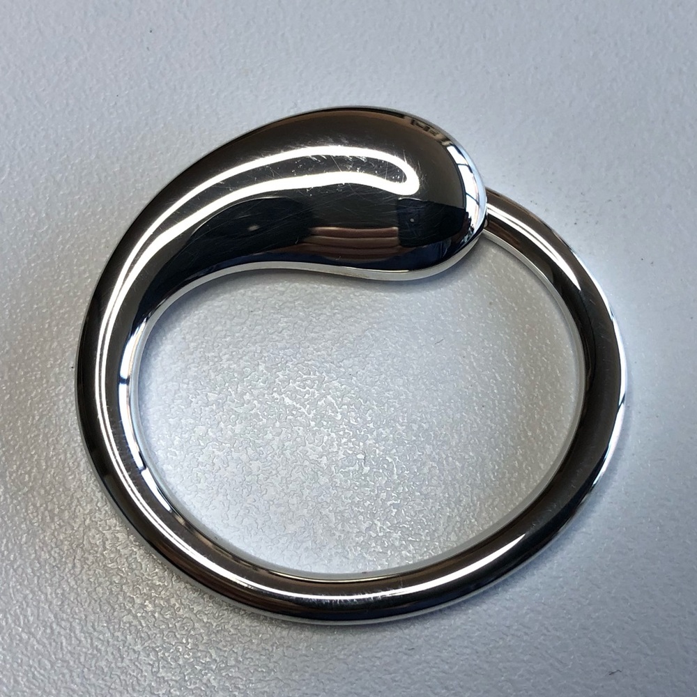 TIFFANY Elsa Peretti Solid AG 925 Sterling Silver Eternal Circle Key Ring. Spain